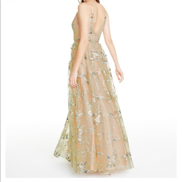 NWT TLC Say yes to the Prom Nude Embroidered Dress - Picture 2 of 9